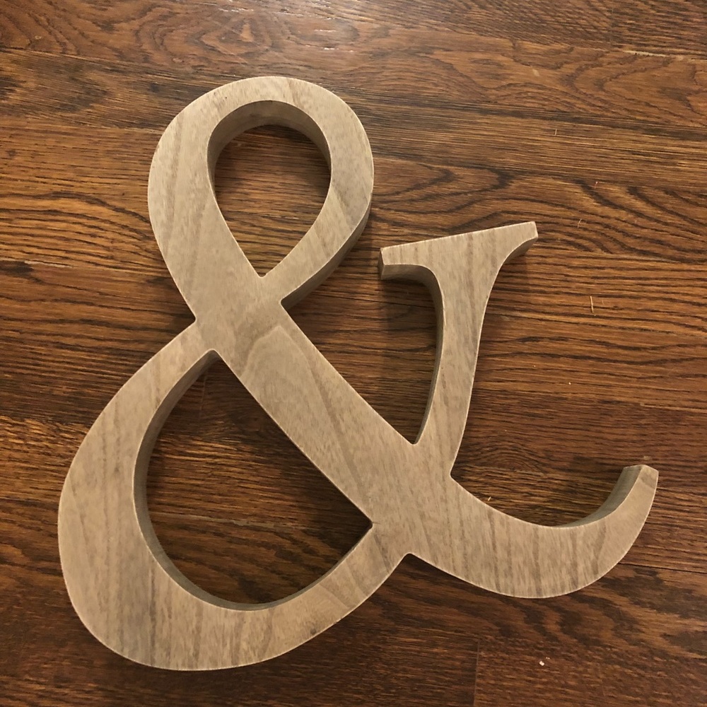 “And” sign